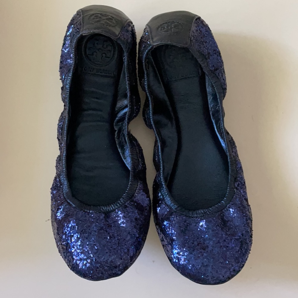 Tory Burch Eddie Glitter Flat